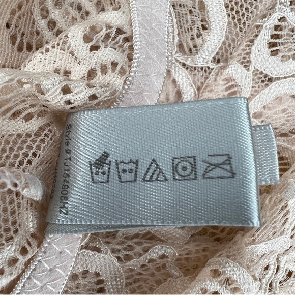 Nude Beige Lace Cheeky Underwear Small Sophie B NWOT Stretch Breathable Glam - Picture 8 of 8